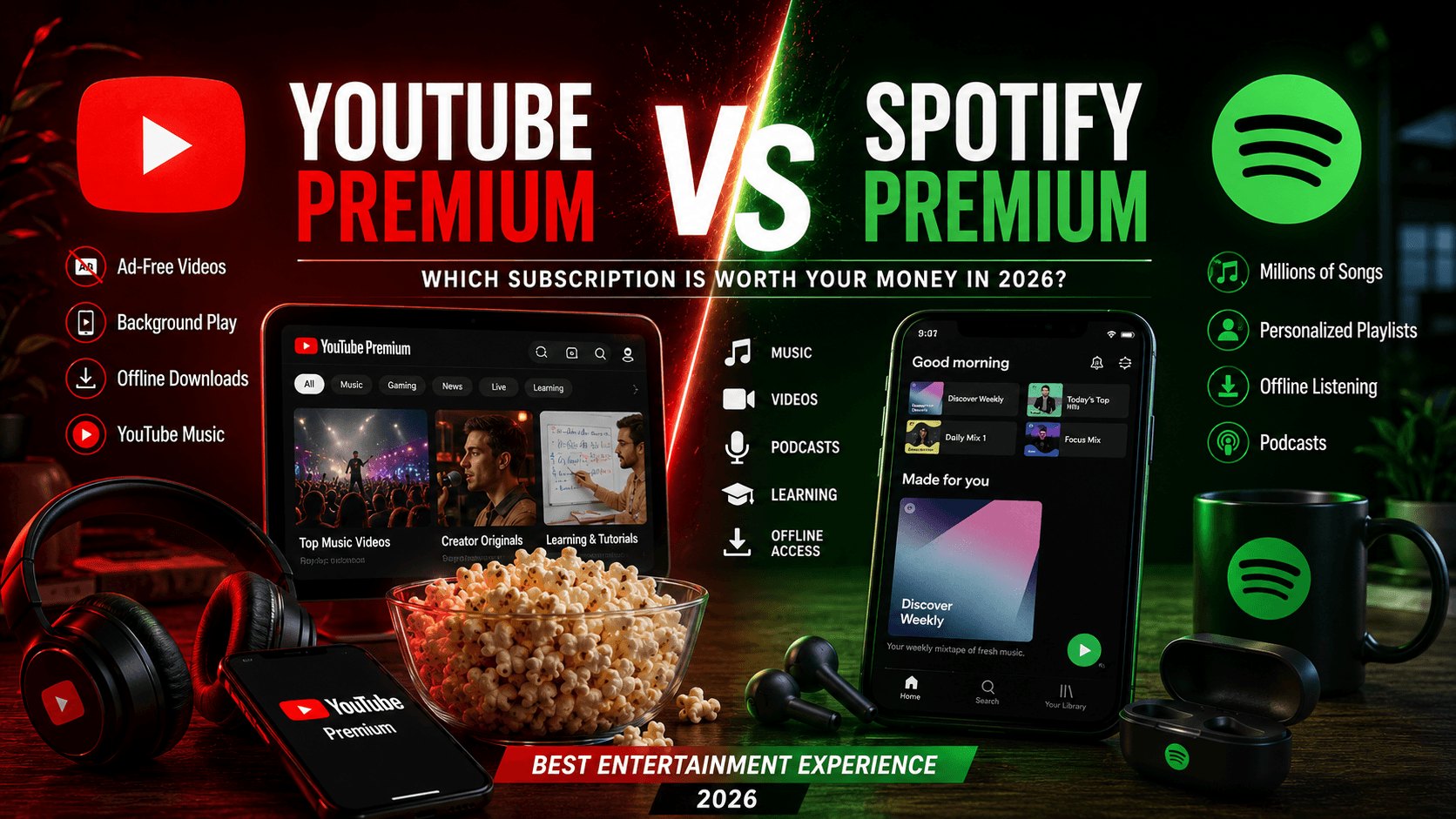 YouTube Premium vs Spotify Premium: Which Subscription Is Worth Your Money in 2026?