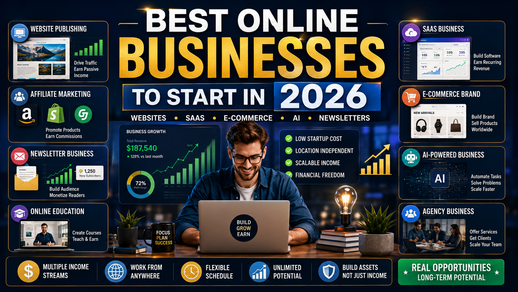 Best Online Businesses to Start in 2026 (Real Opportunities With Long-Term Potential)