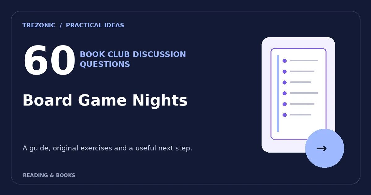 60 Book Club Questions for Books About Board Game Nights