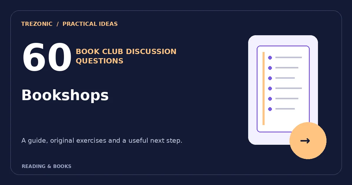 60 Book Club Questions for Books About Bookshops