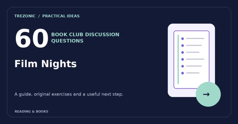 60 Book Club Questions for Books About Film Nights
