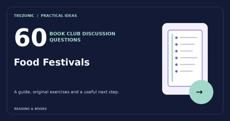 60 Book Club Questions for Books About Food Festivals