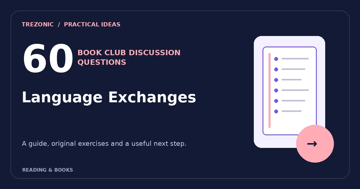 60 Book Club Questions for Books About Language Exchanges