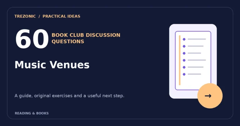 60 Book Club Questions for Books About Music Venues