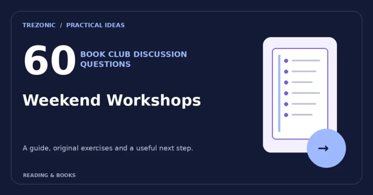 60 Book Club Questions for Books About Weekend Workshops