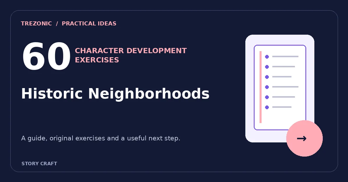 60 Character Development Exercises Inspired by Historic Neighborhoods
