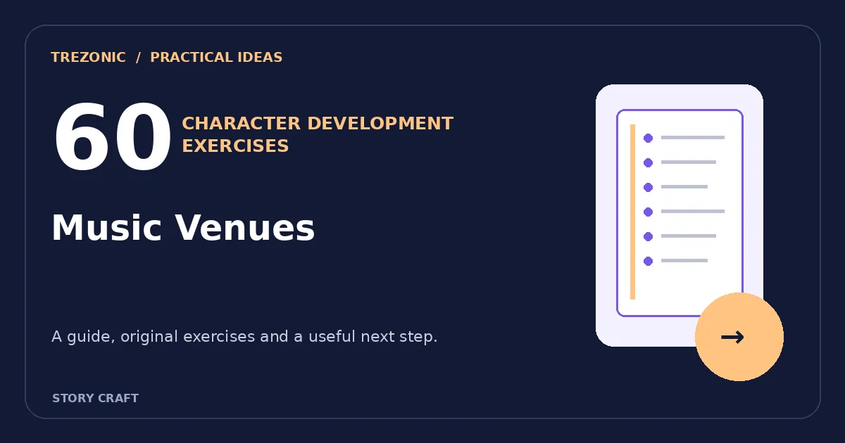 60 Character Development Exercises Inspired by Music Venues