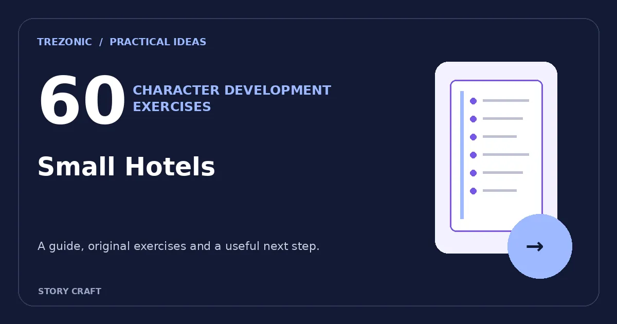 60 Character Development Exercises Inspired by Small Hotels