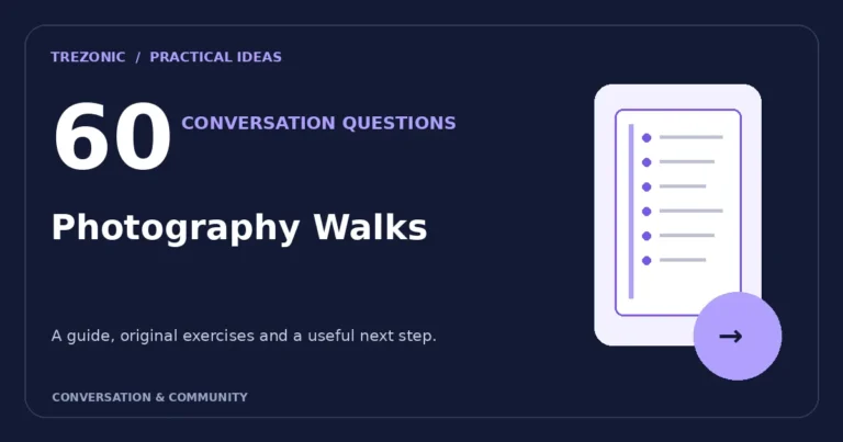 60 Conversation Questions About Photography Walks: Thoughtful Prompts and Follow-Ups