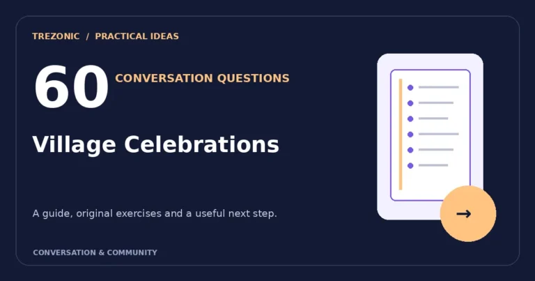 60 Conversation Questions About Village Celebrations: Thoughtful Prompts and Follow-Ups