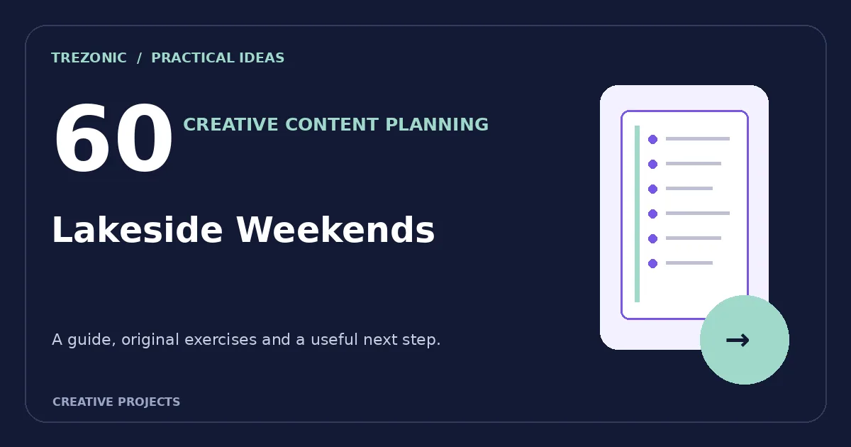 60 Content Planning Prompts for Lakeside Weekends: Build Useful Posts Without a Content Treadmill