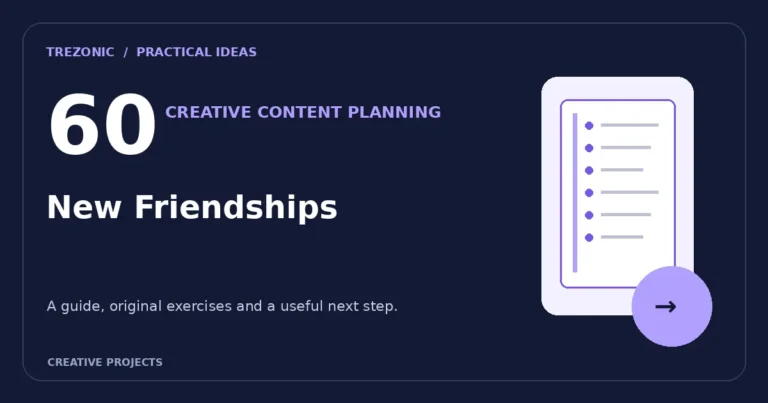 60 Content Planning Prompts for New Friendships: Build Useful Posts Without a Content Treadmill
