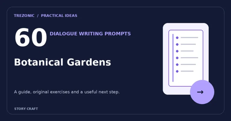 60 Dialogue Writing Prompts for Scenes About Botanical Gardens