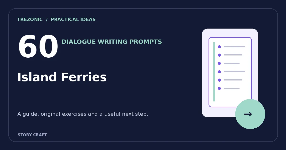 60 Dialogue Writing Prompts for Scenes About Island Ferries