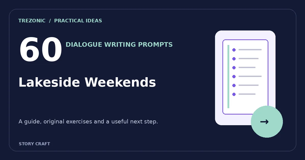 60 Dialogue Writing Prompts for Scenes About Lakeside Weekends