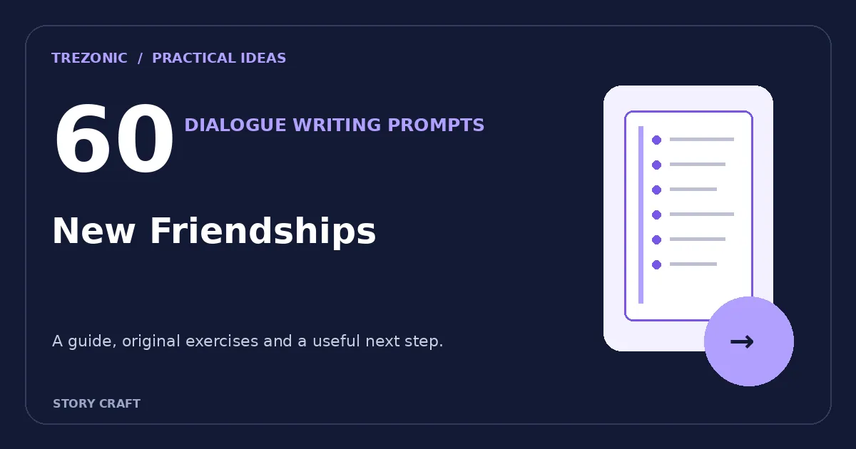 60 Dialogue Writing Prompts for Scenes About New Friendships