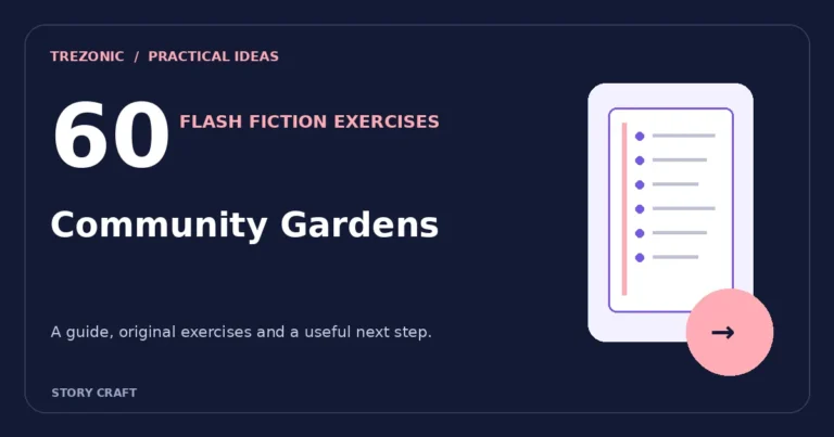 60 Flash Fiction Exercises About Community Gardens: Small Stories With Consequences