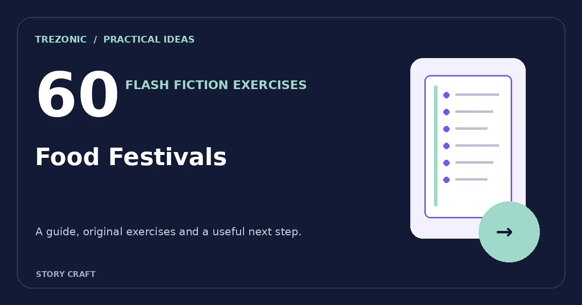 60 Flash Fiction Exercises About Food Festivals: Small Stories With Consequences
