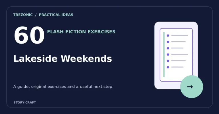 60 Flash Fiction Exercises About Lakeside Weekends: Small Stories With Consequences