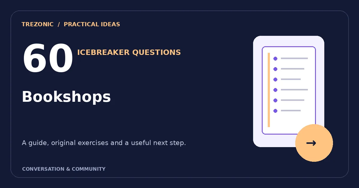 60 Icebreaker Questions Inspired by Bookshops: A Gentle Group Guide