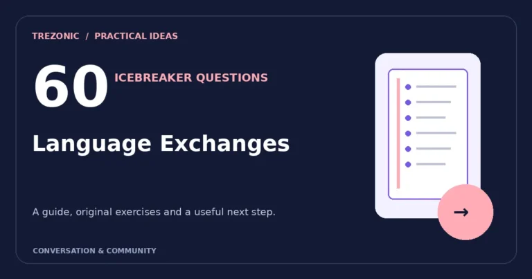 60 Icebreaker Questions Inspired by Language Exchanges: A Gentle Group Guide