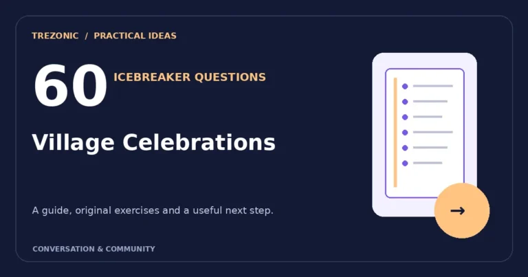 60 Icebreaker Questions Inspired by Village Celebrations: A Gentle Group Guide