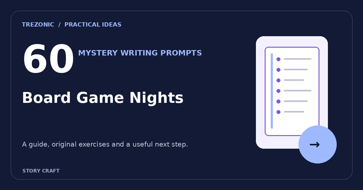 60 Mystery Writing Prompts Set Around Board Game Nights