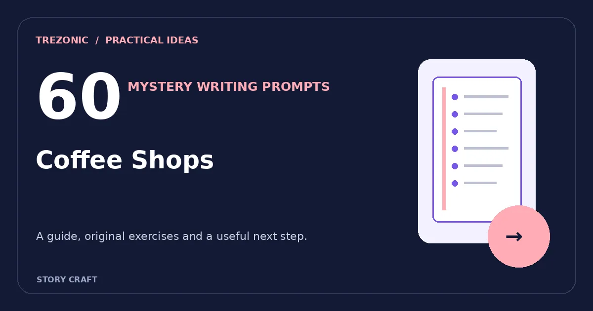 60 Mystery Writing Prompts Set Around Coffee Shops
