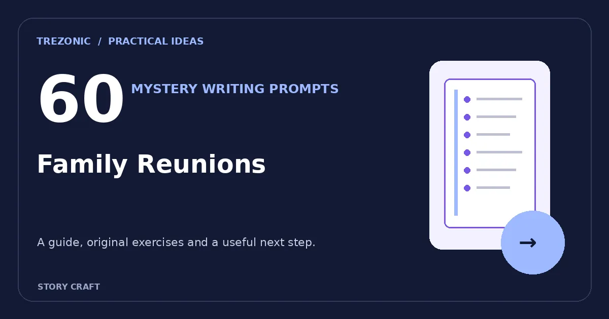 60 Mystery Writing Prompts Set Around Family Reunions