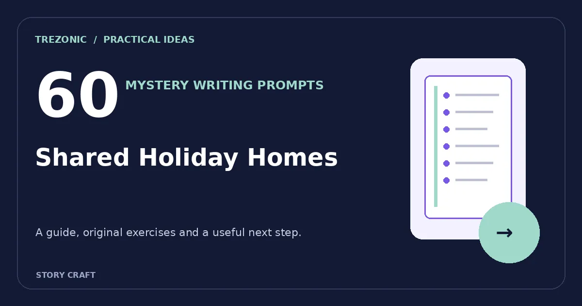 60 Mystery Writing Prompts Set Around Shared Holiday Homes
