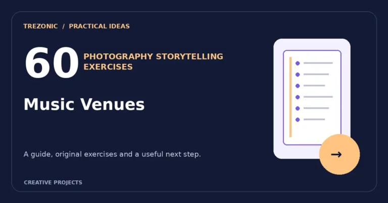 60 Photography Storytelling Ideas for Music Venues: Build a Small Visual Story