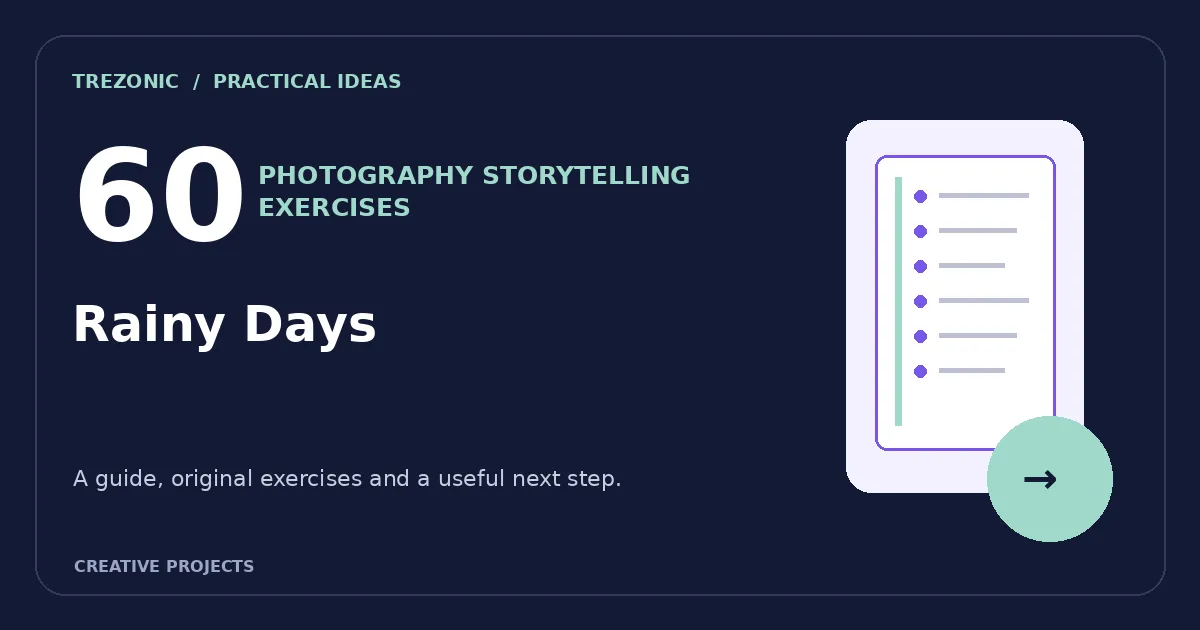 60 Photography Storytelling Ideas for Rainy Days: Build a Small Visual Story