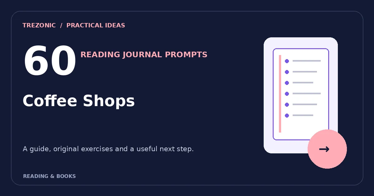 60 Reading Journal Prompts for Books About Coffee Shops