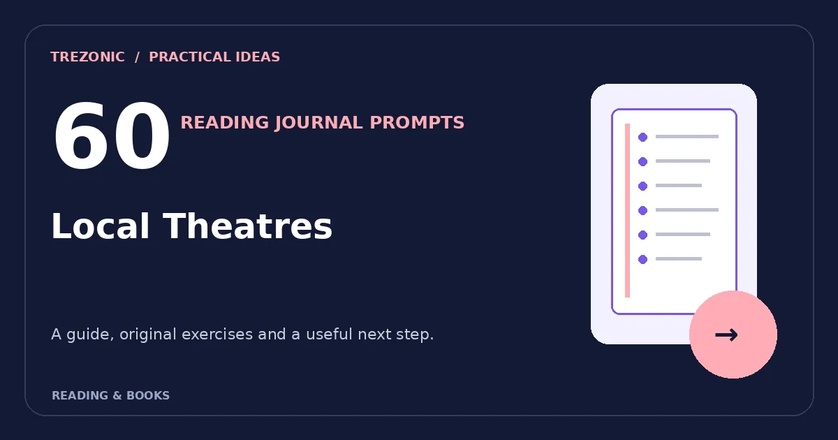 60 Reading Journal Prompts for Books About Local Theatres