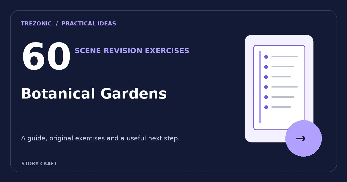 60 Scene Revision Exercises for Writing About Botanical Gardens