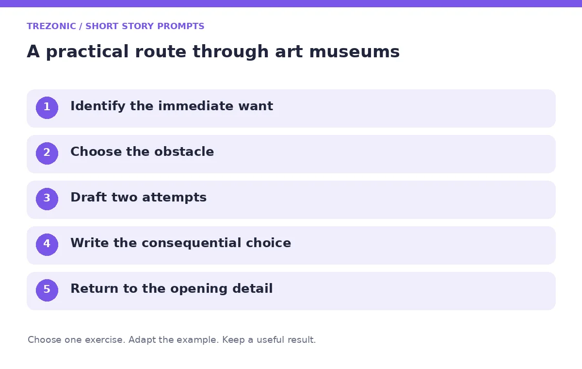 Five steps for short story prompts about art museums