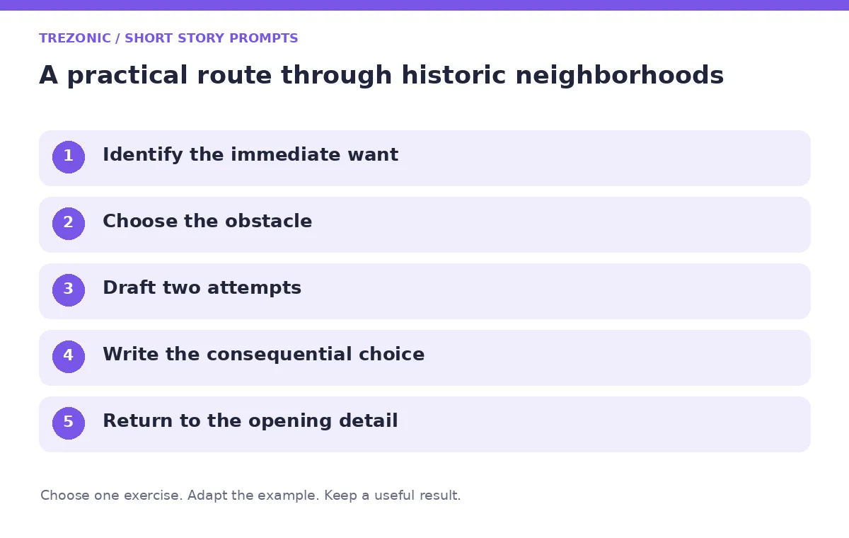 Five steps for short story prompts about historic neighborhoods