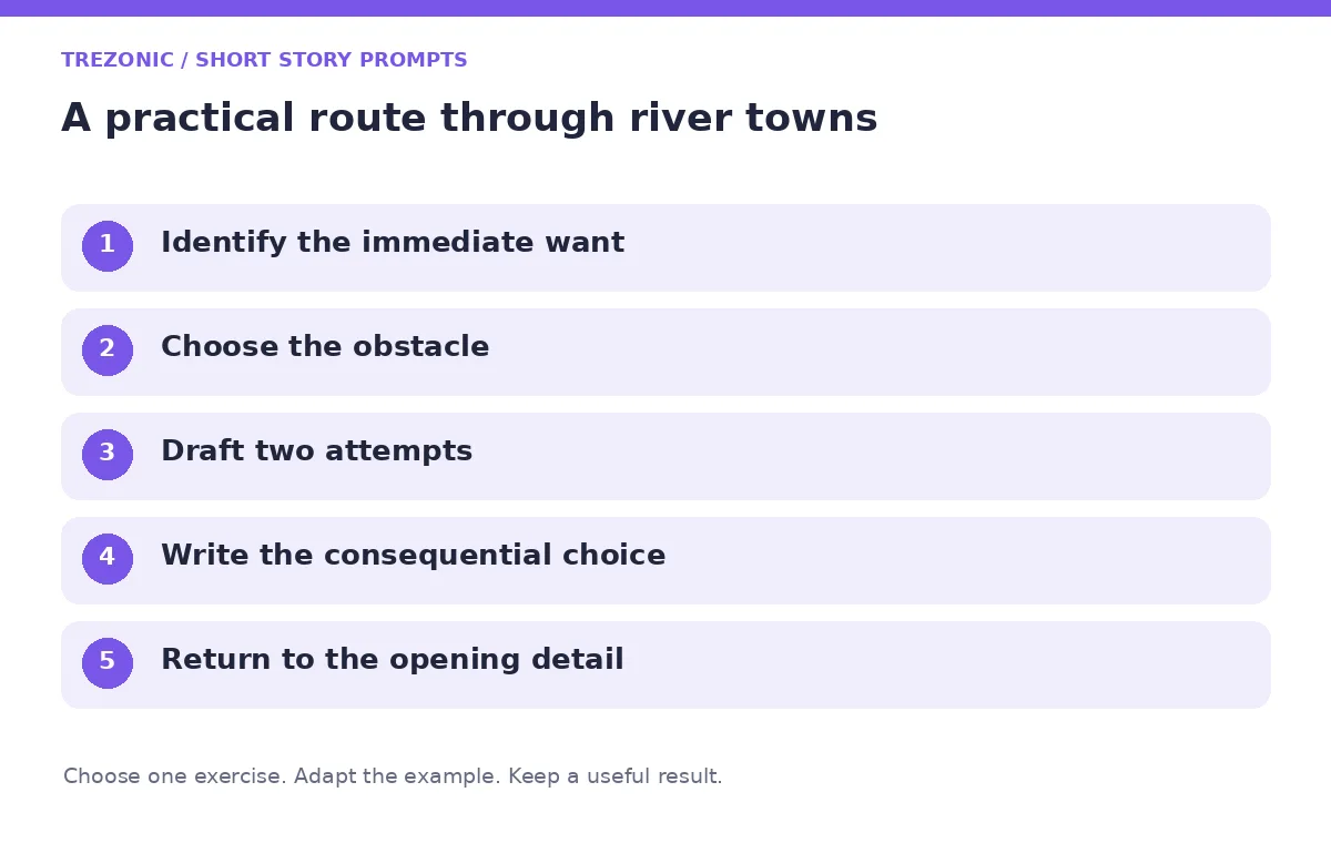 Five steps for short story prompts about river towns