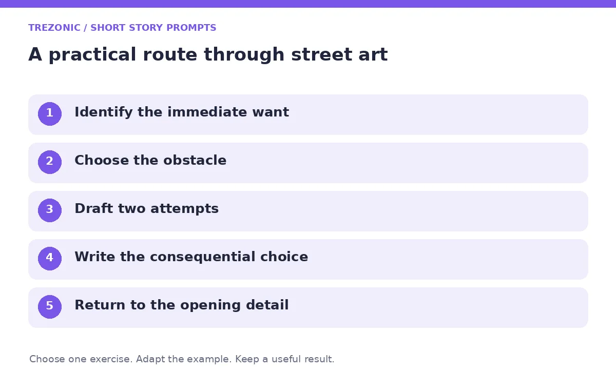 Five steps for short story prompts about street art