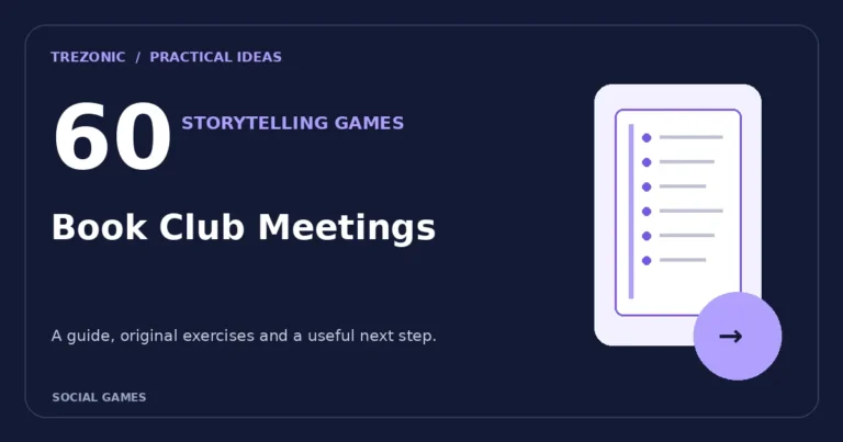 60 Group Storytelling Prompts About Book Club Meetings: Rules, Rounds and Variations