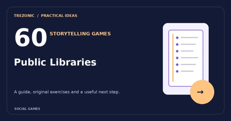 60 Group Storytelling Prompts About Public Libraries: Rules, Rounds and Variations