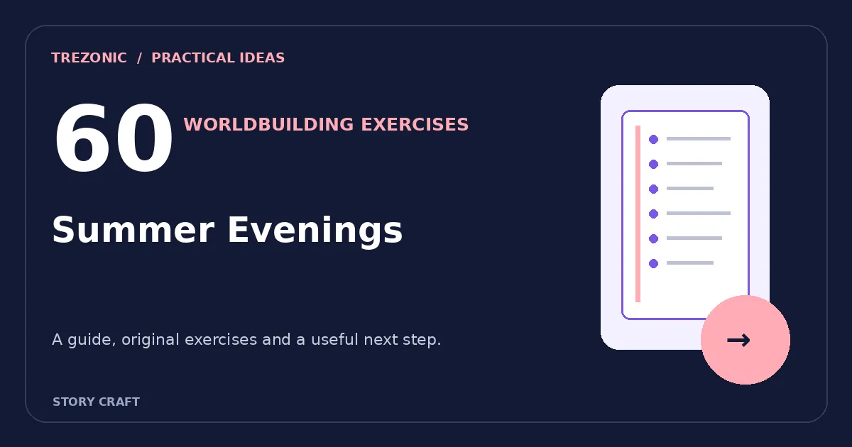 60 Worldbuilding Exercises Based on Summer Evenings