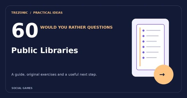 60 Would You Rather Questions About Public Libraries: Choices Worth Discussing